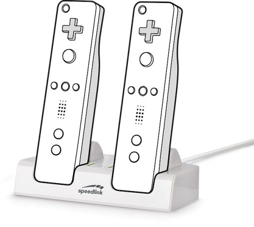 Stand incarcare (dual charger) Speedlink, SL-3406-WE pentru controller consola Nintendo WII / WII U
