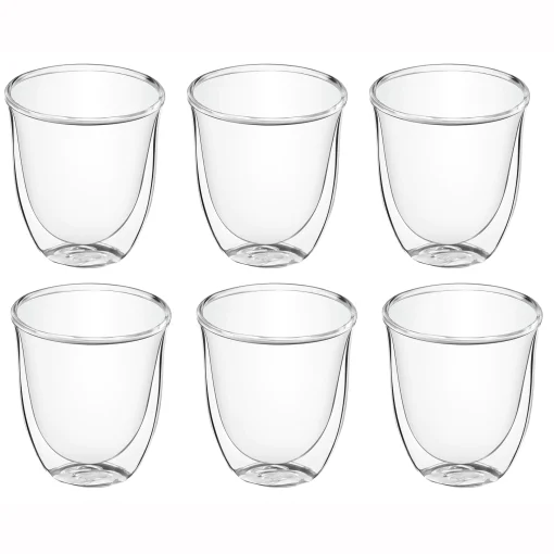 Set 6 pahare Creamy Collection, DeLonghi, 190 ml, DLSC301, 5513296661 - imagine 3