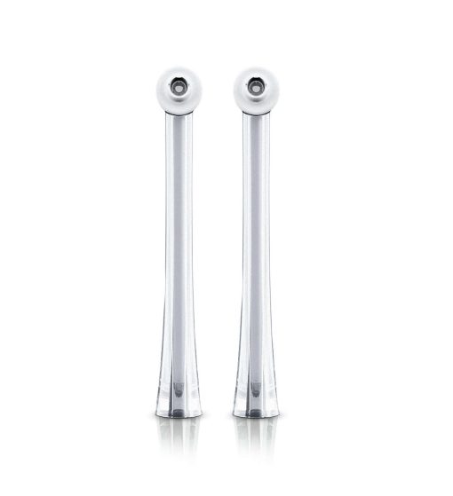 Set 2 rezerve periuta de dinti electrica Philips Sonicare AirFloss Ultra, Gri, HX8032/07