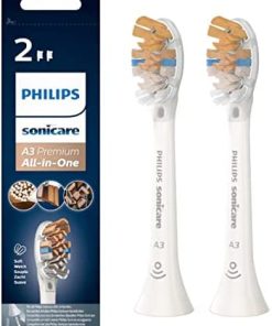 Set 2 rezerve periuta de dinti electrica Philips Sonicare A3 Premium All in One, HX9092/10