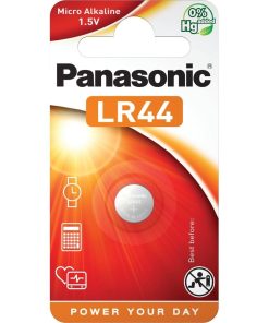Baterie buton alcalina LR44 Panasonic, LR-44EL/1B