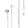 Casti APPLE EarPods MMTN2ZM/A, cu fir, in-ear, microfon, conector Lightning, alb