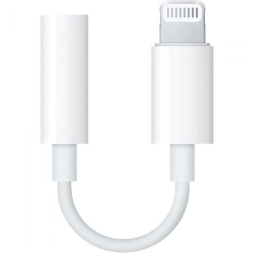 Adaptor audio APPLE MMX62ZM/A, Jack 3.5mm - Lightning, alb
