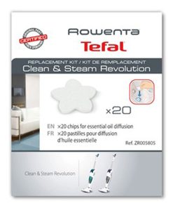 Set 20 pastile parfumate pentru aspirator cu aburi Rowenta Clean & Steam, ZR005805