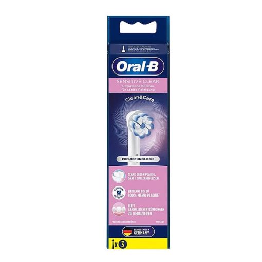 Set 3 rezerve periuta de dinti electrica Braun Oral-B Sensitive Clean 3ER, 80363300