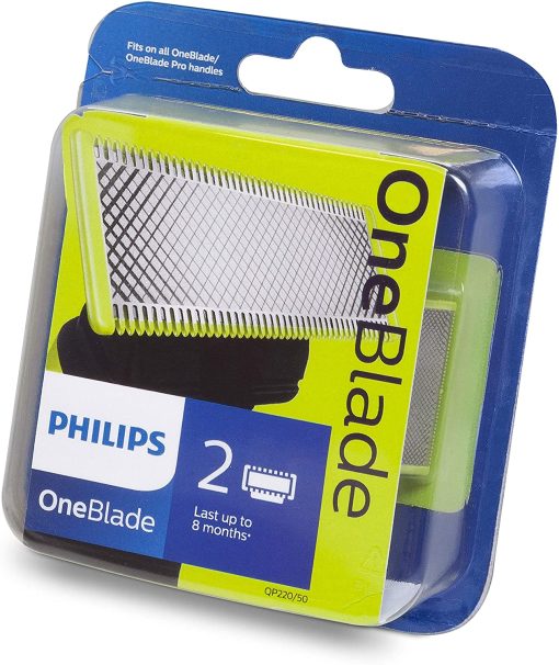Rezerva aparat de ras Philips OneBlade, 2 buc, QP220/50 - imagine 2
