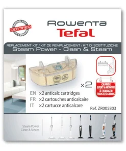 Set 2 buc cartus anticalcar Rowenta ZR005803 pentru aspirator Steam Power