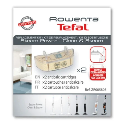 Set 2 buc cartus anticalcar Rowenta ZR005803 pentru aspirator Steam Power