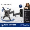 Suport profesional universal pentru TV, Full Motion, diagonale 18"-43", max 25 kg, Vivanco - imagine 7