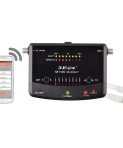 Sat finder / aparat de reglat antene satelit, DUR-line, conectivitate bluetooth si aplicatie