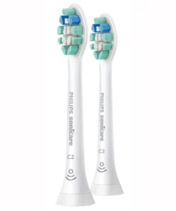 Set 2 rezerve periuta de dinti electrica Philips Sonicare C2 Optimal Plaque Defence, Alb, HX9022/10