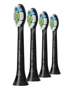 Set 4 rezerve periuta de dinti electrica Philips Sonicare W Optimal White, Negru, HX6064/11