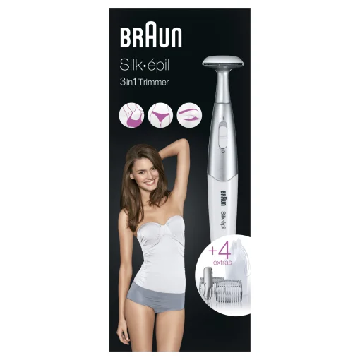 Trimmer 3 in 1 Braun Silk epil, 4 accesorii, FG1100, 81715745