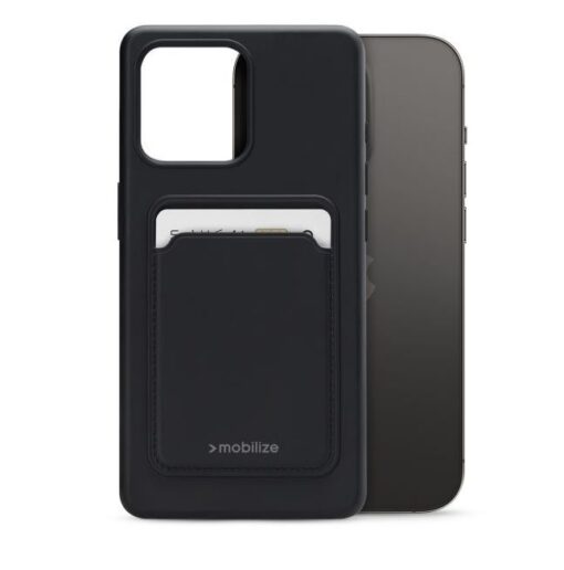 Carcasa protectie pentru iPhone 15 Pro Max, silicon, negru mat, Mobilize, 28902